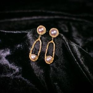 Lavender Freshwater Pearl Earrings